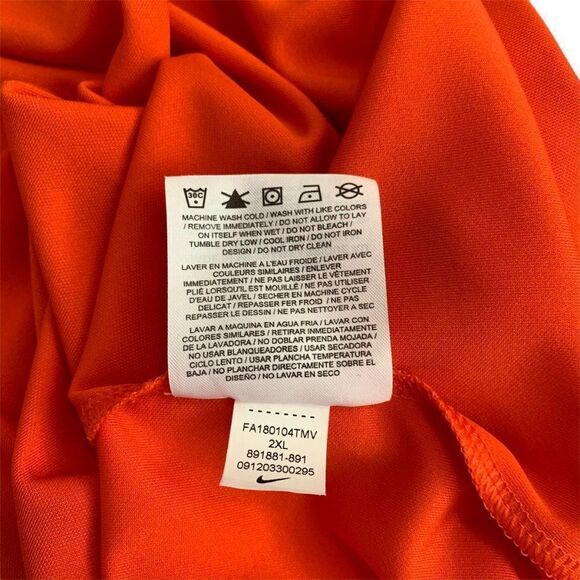 Nike Dri-Fit Polo Men's Size XXL Orange University of Florida Golf Shirt - Picture 9 of 9